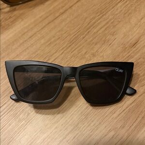 Quay Black Cat Eye Sunglasses